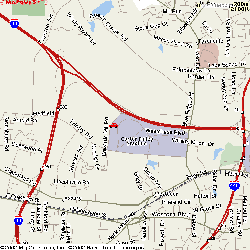 Mapquest map to site